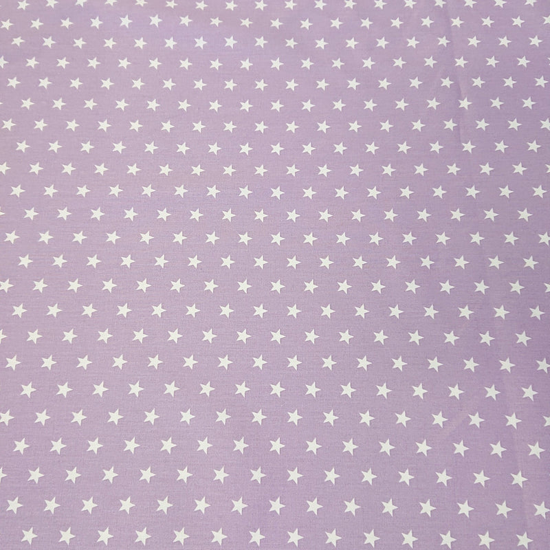 Star Cotton Print - Lilac - The Fabric Counter