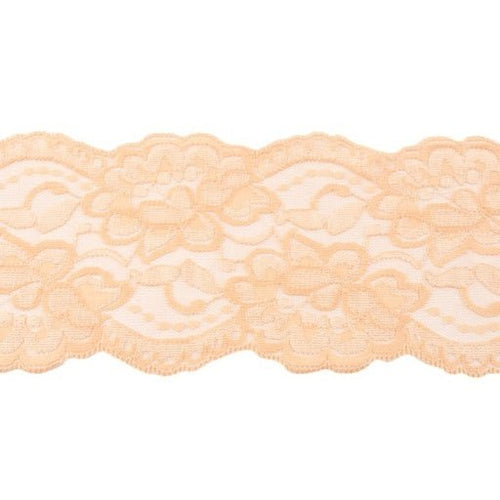 Stretch Lace Trim - Sand - The Fabric Counter