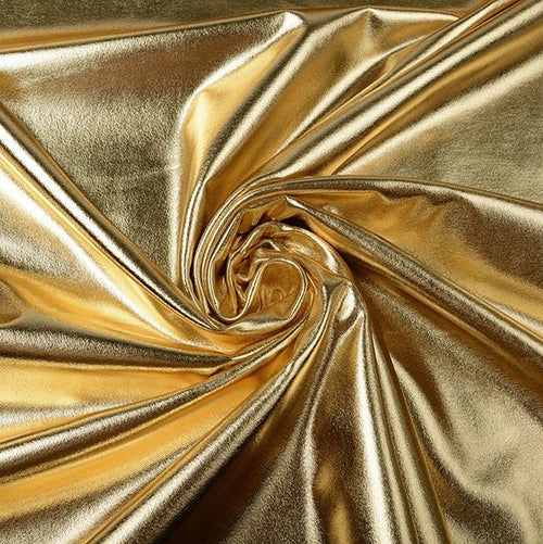 Stretch Lamé - Gold - The Fabric Counter