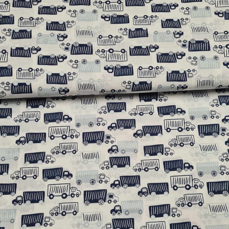 Trucks - Cotton Print - The Fabric Counter