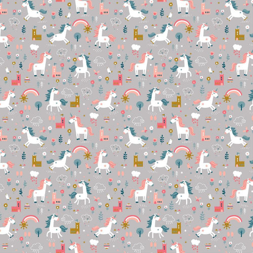 Unicorn - Cotton Print - The Fabric Counter