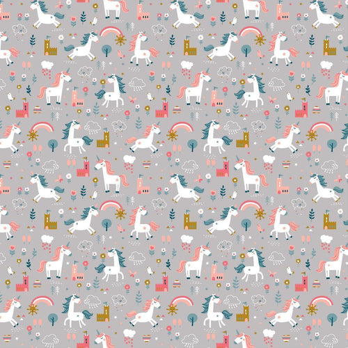 Unicorn - Cotton Print - The Fabric Counter