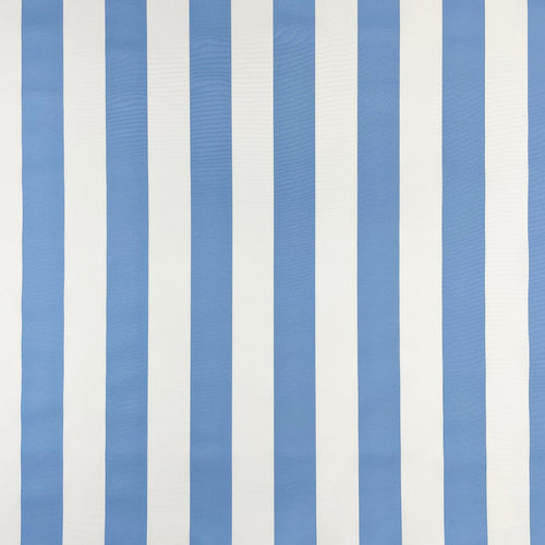UV Protected Canvas - Blue Stripe - The Fabric Counter