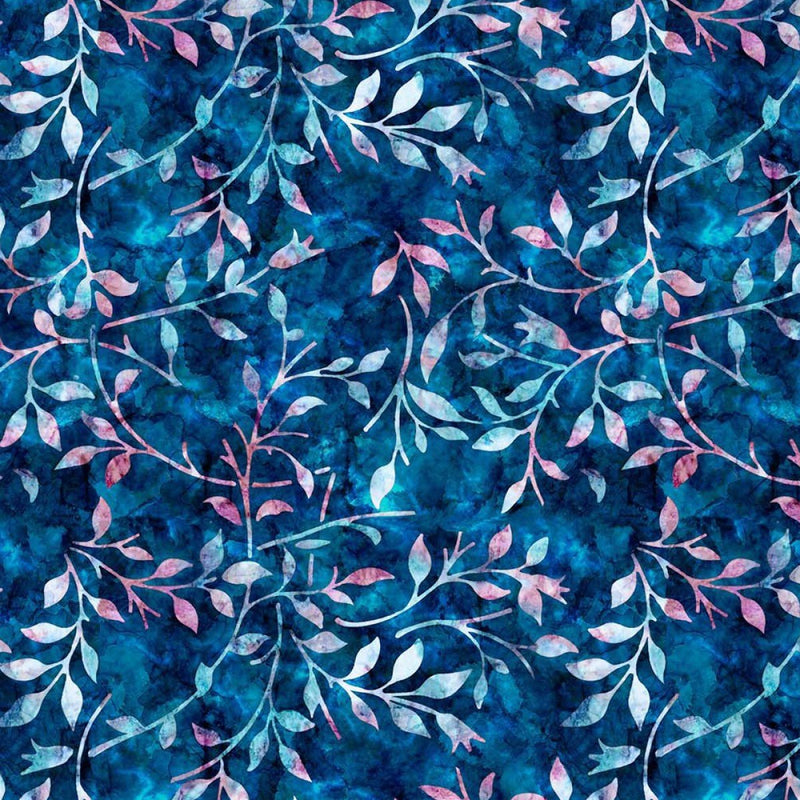 Vine Batik - Cotton Print - The Fabric Counter