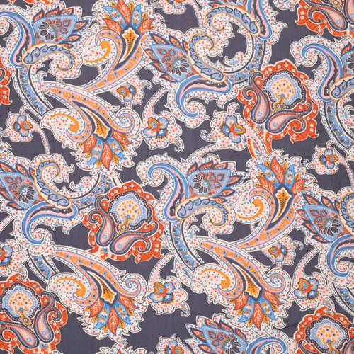 Viscose Stretch Poplin - Paisley - The Fabric Counter