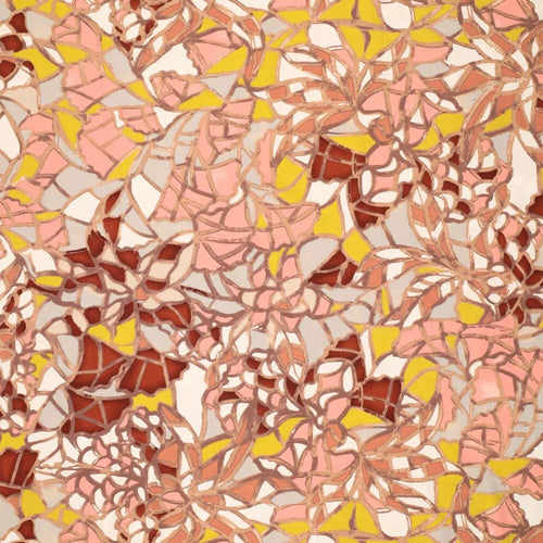 Viscose Stretch Poplin - Retro Mosaic - The Fabric Counter