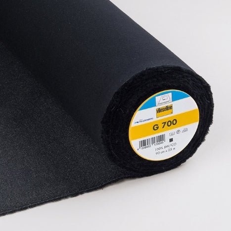 Vlieseline G700 Woven Cotton Interfacing - Black - The Fabric Counter