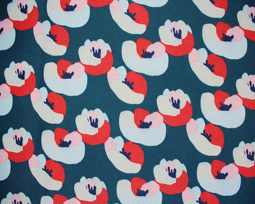Water Resistant Coated Canvas - Floral - The Fabric Counter