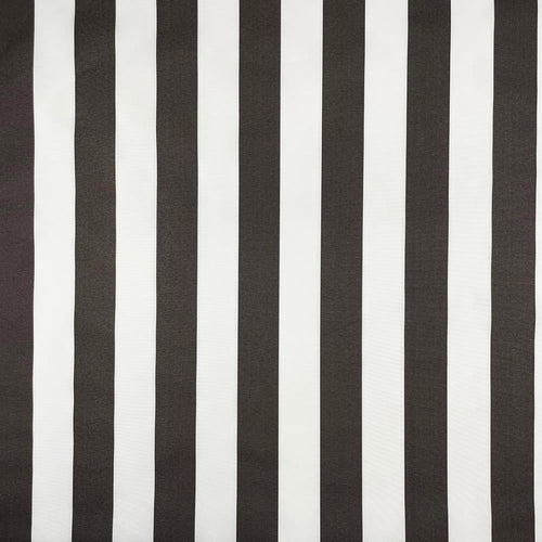 Water Resistant UV Protected Canvas - Black Charcoal Stripe - The Fabric Counter