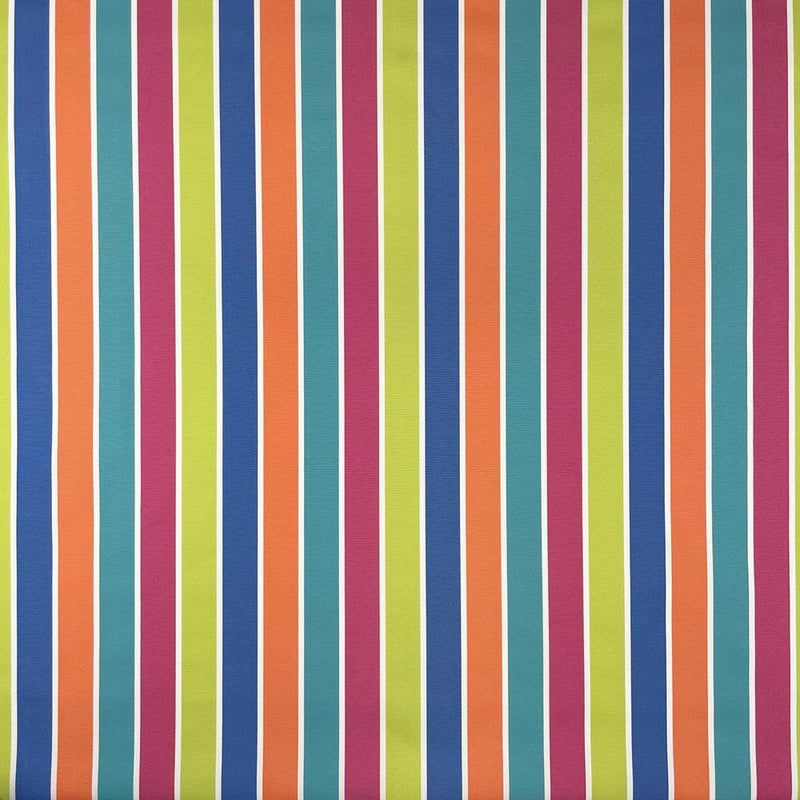 Water Resistant UV Protected Canvas - Colourful Stripe - The Fabric Counter