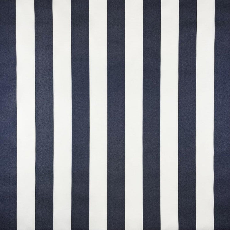 Water Resistant UV Protected Canvas - Navy Stripe - The Fabric Counter