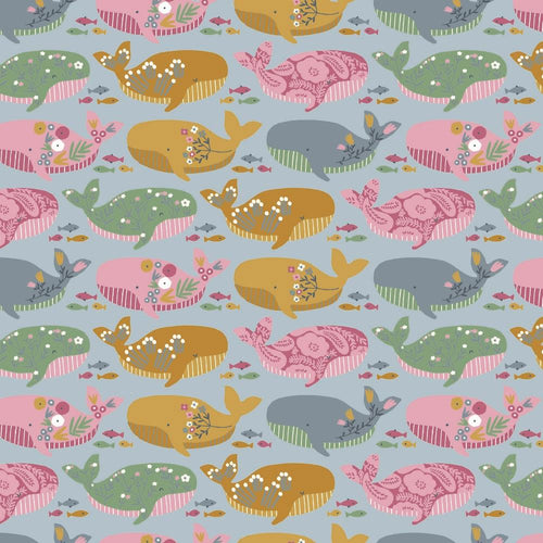 Whale - GOTS Organic Cotton - The Fabric Counter