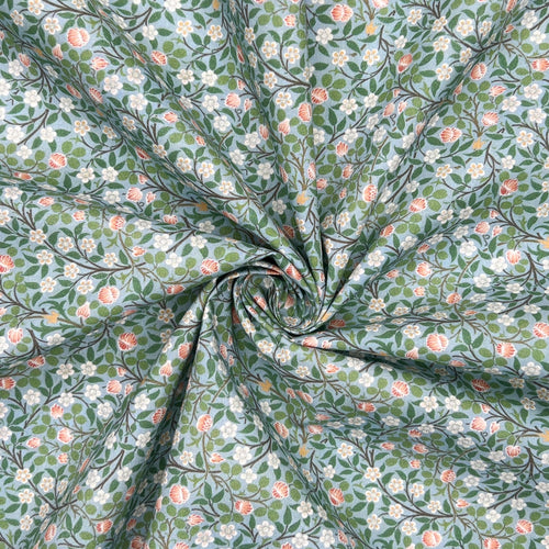 William Morris 200 Thread Count Percale Cotton - Clover - The Fabric Counter