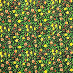 William Morris 200 Thread Count Percale Cotton - Pomegranate Black - The Fabric Counter